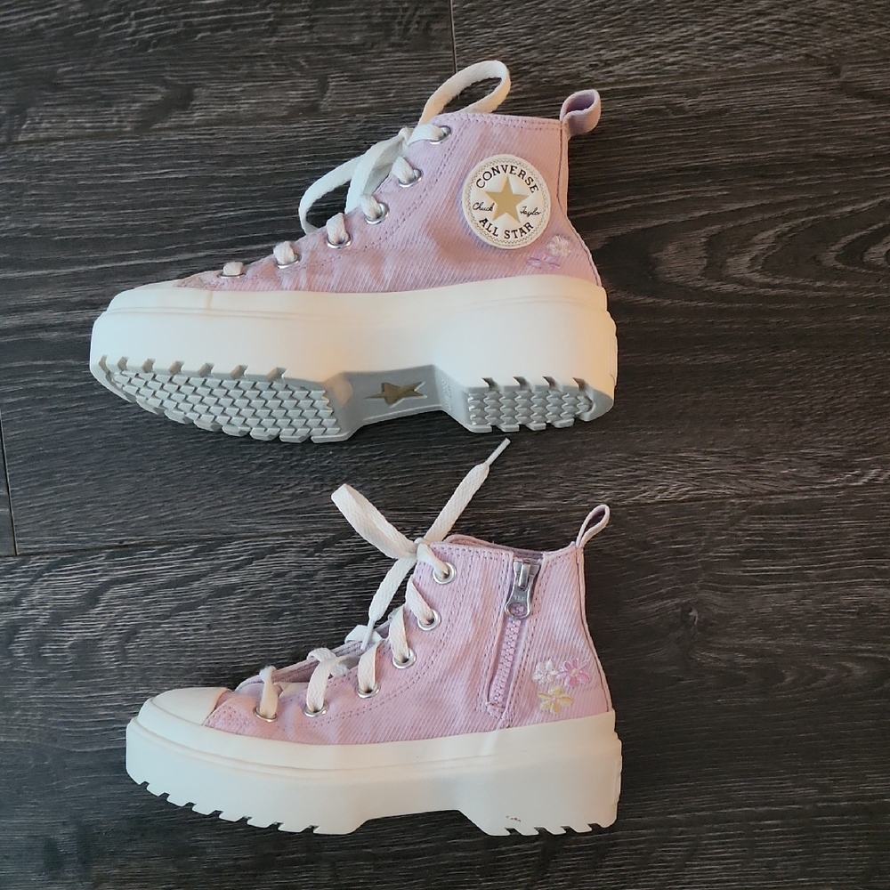 Converse Youth Girls' Chuck Taylor All Star Lugged Lift Platform High TOP Size 1